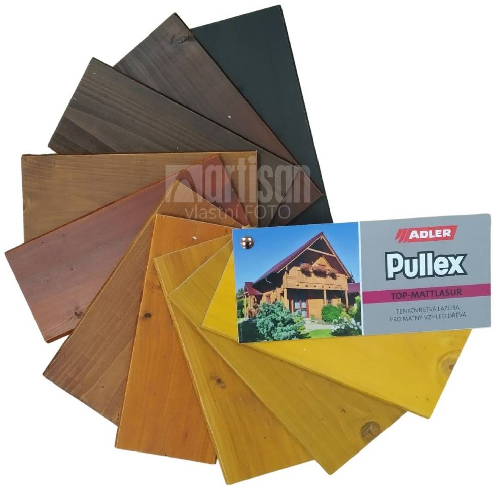 ADLER Vzorník Pullex Top Mattlasur - vějíř ADLER