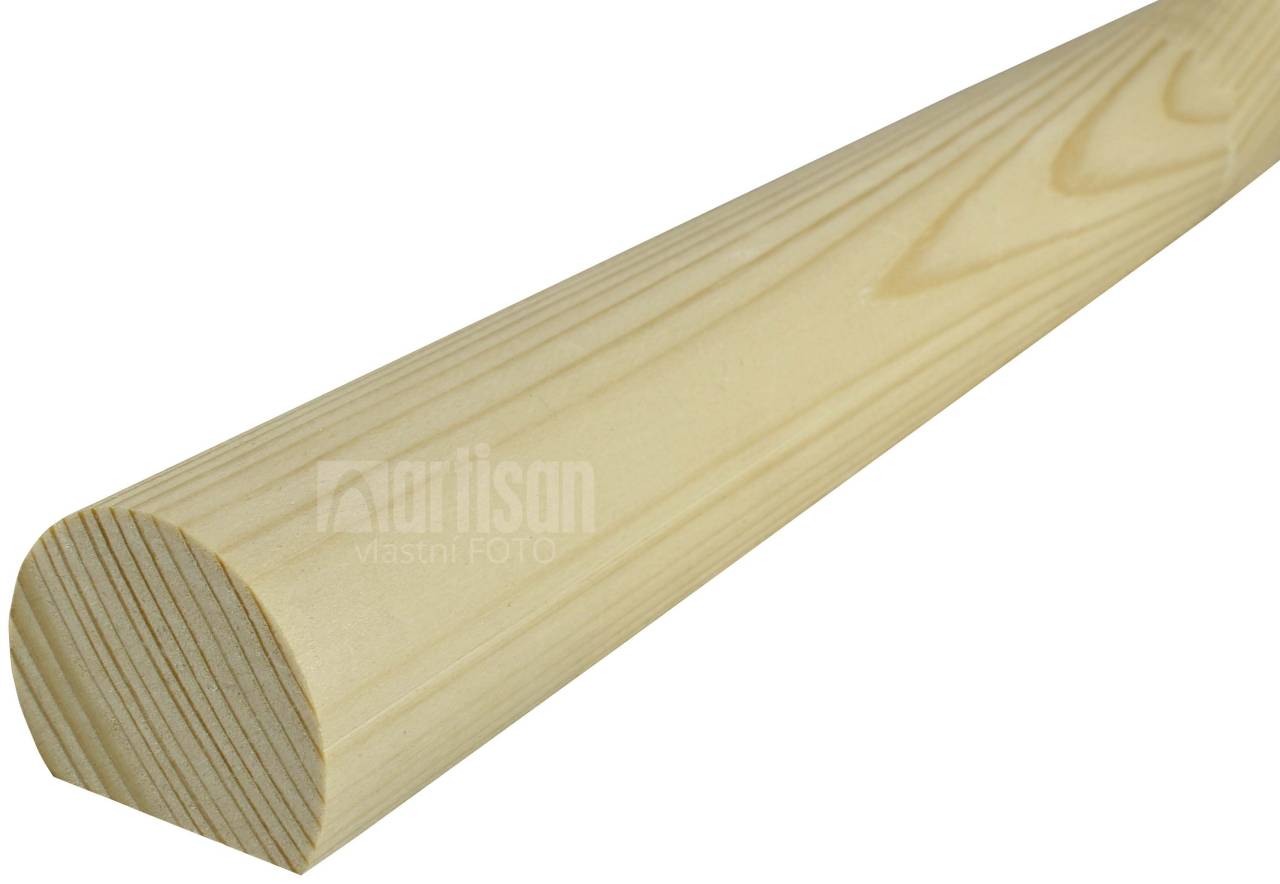 Dřevěné madlo na zábradlí 45x37x2500 - smrk MT4537 KODREFA