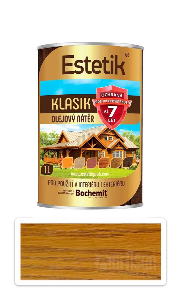 ESTETIK Klasik - tenkovrstvá olejová lazura 1 l Ořech BOCHEMIT
