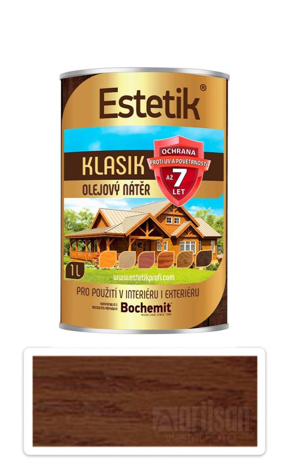 ESTETIK Klasik - tenkovrstvá olejová lazura 1 l Palisandr BOCHEMIT