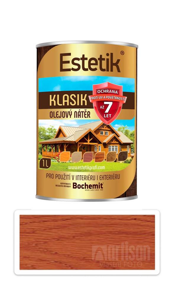 ESTETIK Klasik - tenkovrstvá olejová lazura 1 l Teak BOCHEMIT