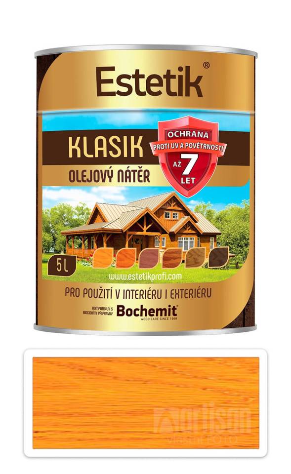 ESTETIK Klasik - tenkovrstvá olejová lazura 5 l Borovice BOCHEMIT