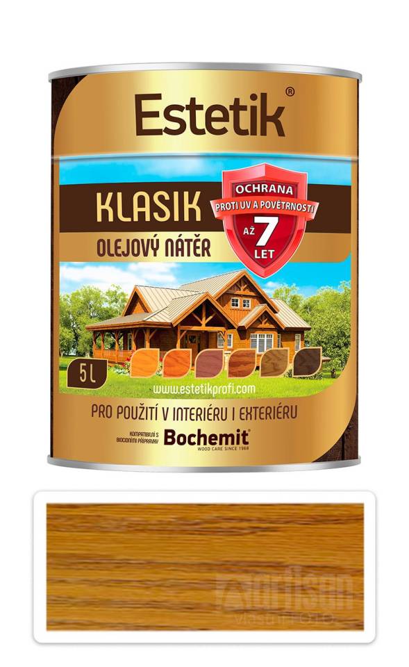 ESTETIK Klasik - tenkovrstvá olejová lazura 5 l Ořech BOCHEMIT