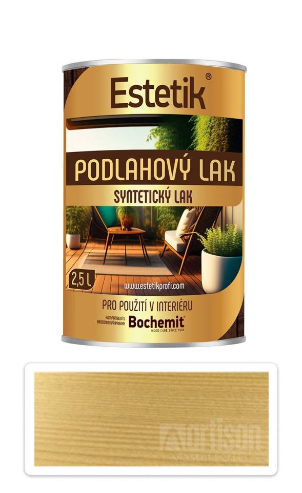 ESTETIK Podlahový lak - syntetický lak do interiéru 2.5 l Bezbarvý BOCHEMIT