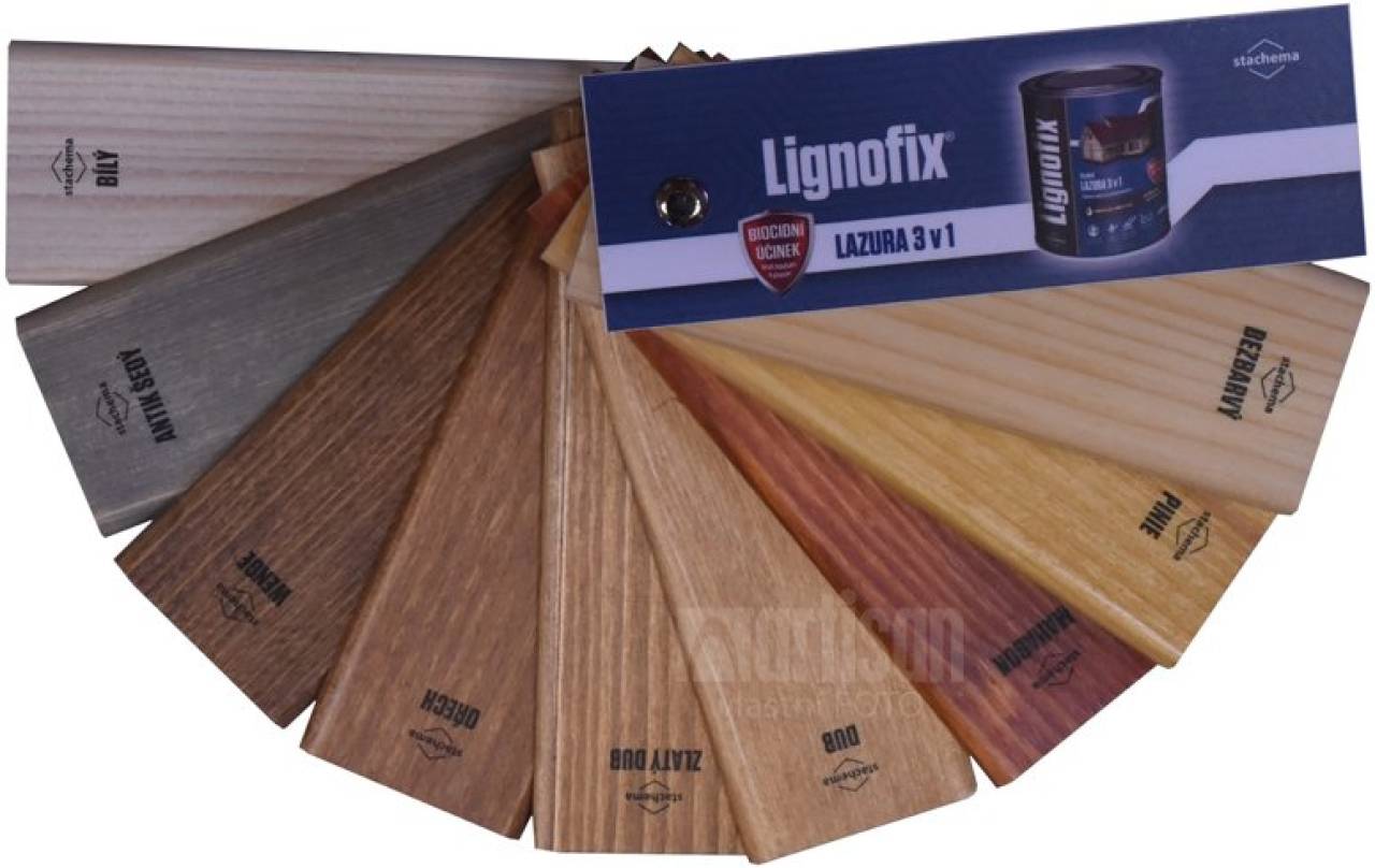 LIGNOFIX Vzorník Lazura 3v1 - vějíř Stachema