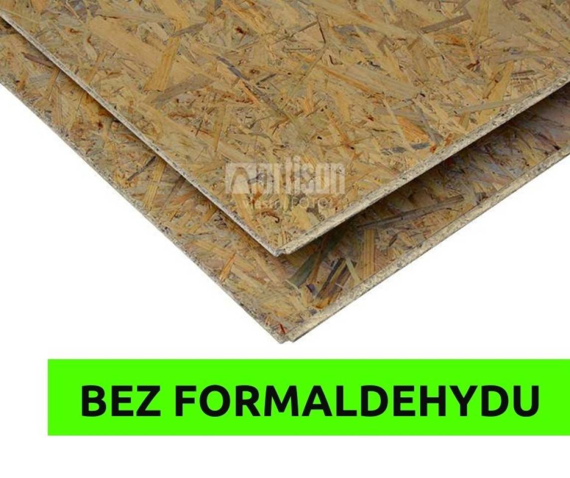 OSB 3 Egger 25x675x2500 - 4 PD nebroušená bez formaldehydu (pero/drážka po celém obvodu desky) Egger