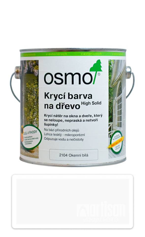OSMO Krycí barva na dřevo 2.5 l Bílá 2104 OSMO