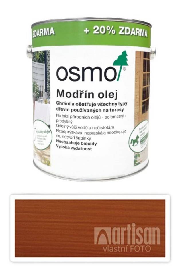 OSMO Speciální olej na terasy 3 l Modřín 009 (20 % zdarma) OSMO