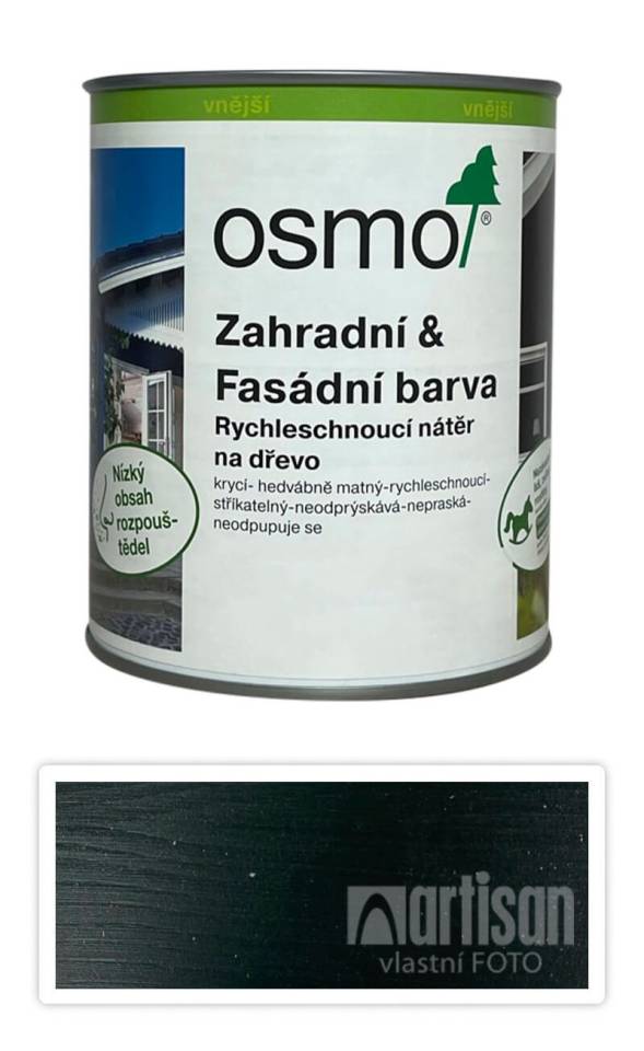 OSMO Zahradní a fasádní barva na dřevo 0.75 l Jedlově zelená 7283 OSMO