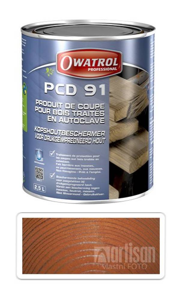 OWATROL PCD 91 - nátěr na řezné hrany 1 l Hnědá OWATROL