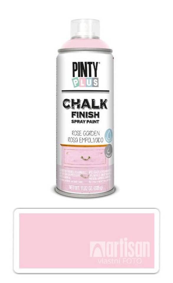 PINTYPLUS CHALK - křídová barva ve spreji na různé povrchy 400 ml Růžová CK793 PINTYPLUS