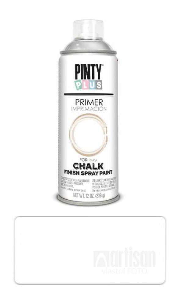 PINTYPLUS CHALK - základ ve spreji pro křídovou barvu na různé povrchy 400 ml Bílý CK820 PINTYPLUS