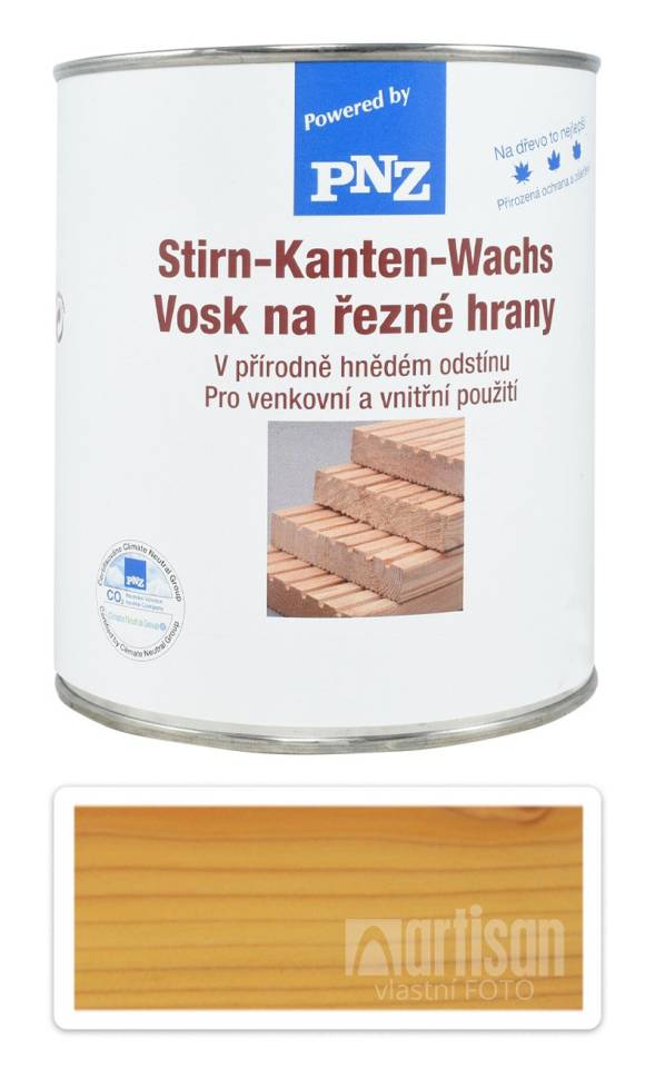 PNZ Vosk na řezné hrany tuhý 0.75 l Přírodně hnědá PNZ
