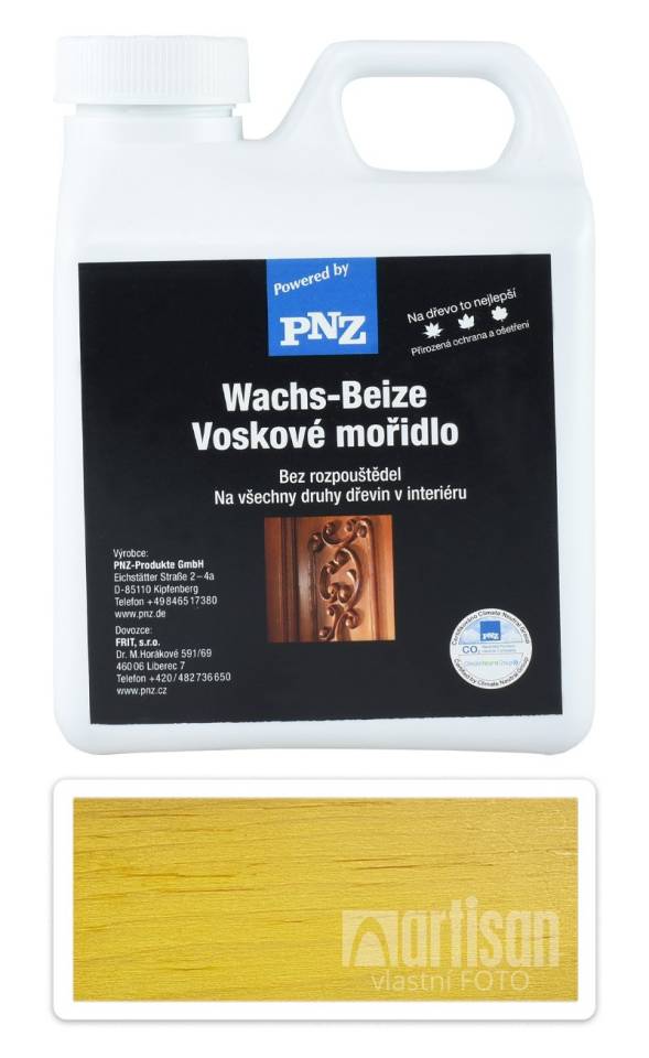 PNZ Voskové mořidlo 1 l Citronově žlutá PNZ