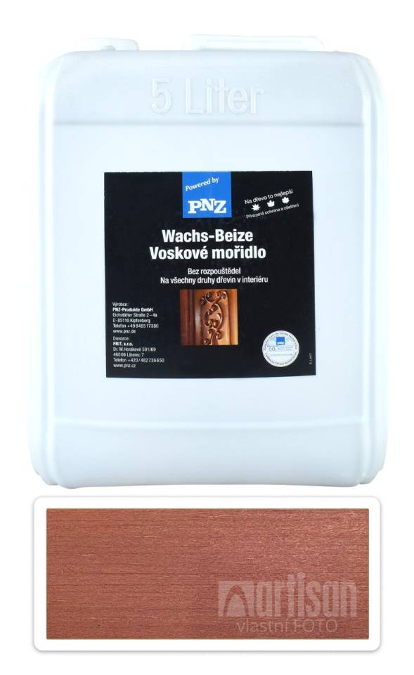 PNZ Voskové mořidlo 5 l Korálově červená PNZ