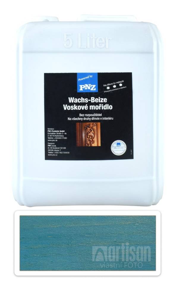 PNZ Voskové mořidlo 5 l Modrá Capri PNZ