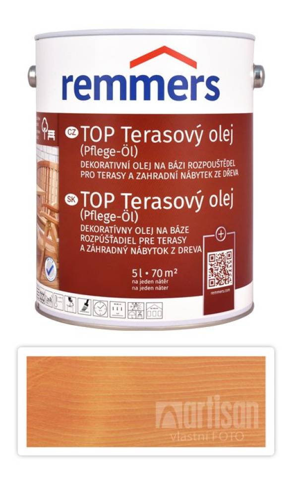 REMMERS TOP Terasový olej na bázi rozpouštědel 5 l Douglaska Remmers