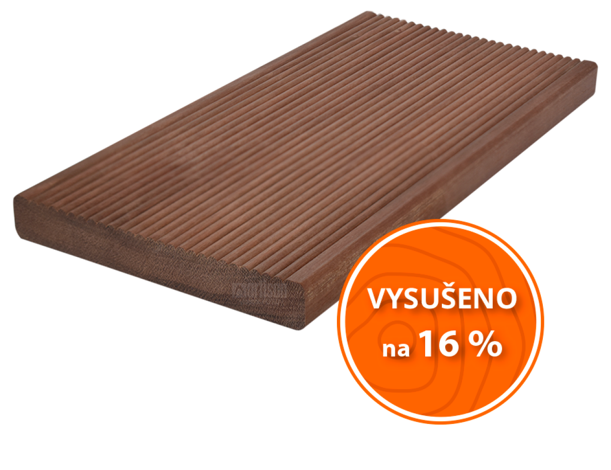 Terasová prkna 21x145x1550 Massaranduba - povrch jemná drážka