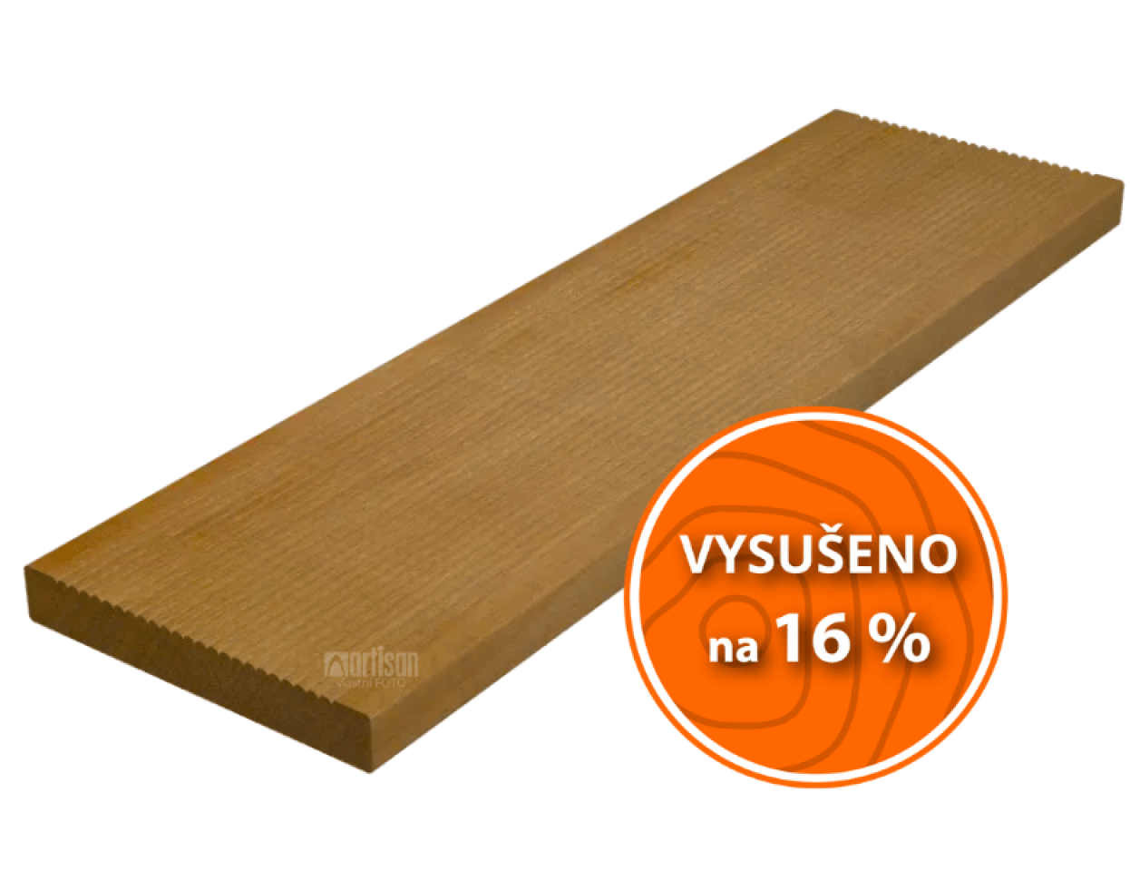 Terasová prkna 21x145x2750 Garapa - povrch jemná drážka