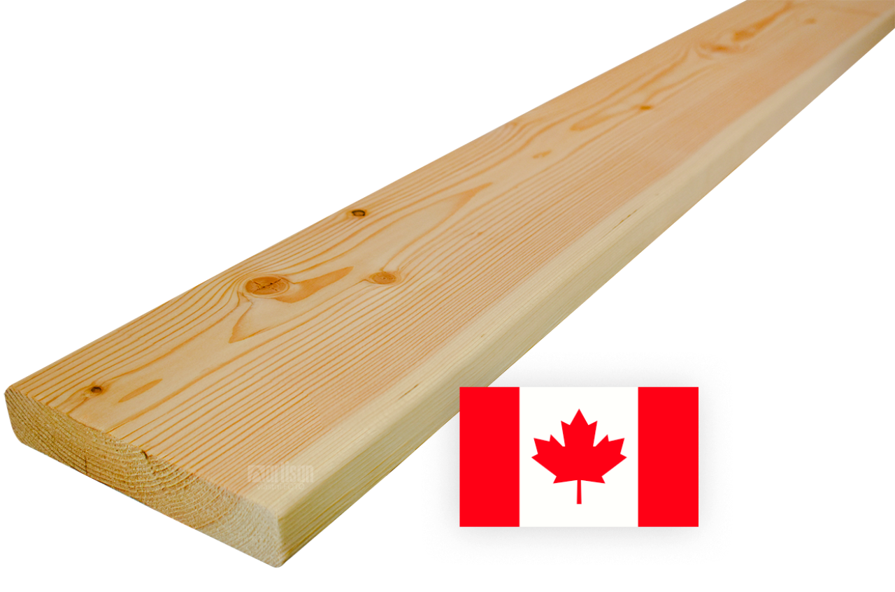 Terasová prkna 27x143x3660 Kanadský modřín - povrch hladký