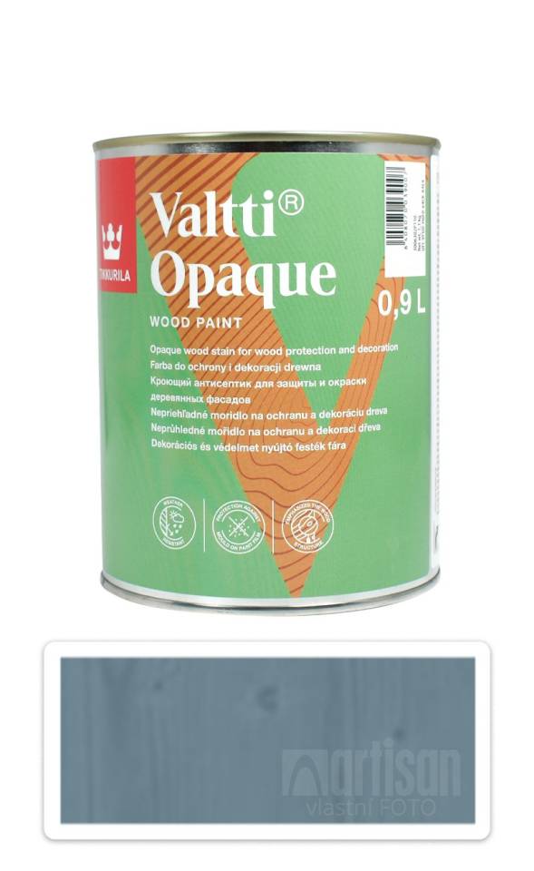 TIKKURILA Valtti Opaque - polomatná krycí barva na dřevo 0.9 l Q435 TIKKURILA