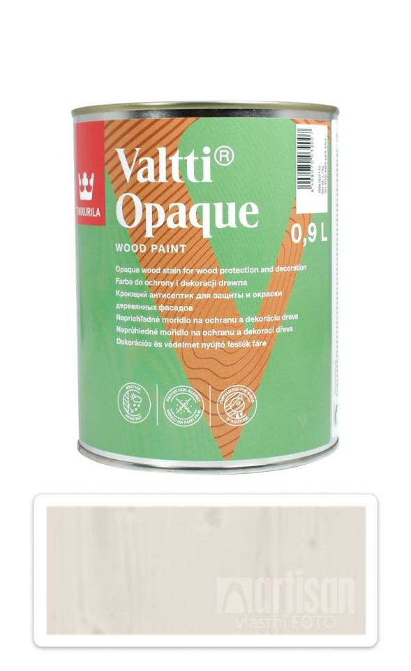 TIKKURILA Valtti Opaque - polomatná krycí barva na dřevo 0.9 l Q612 TIKKURILA