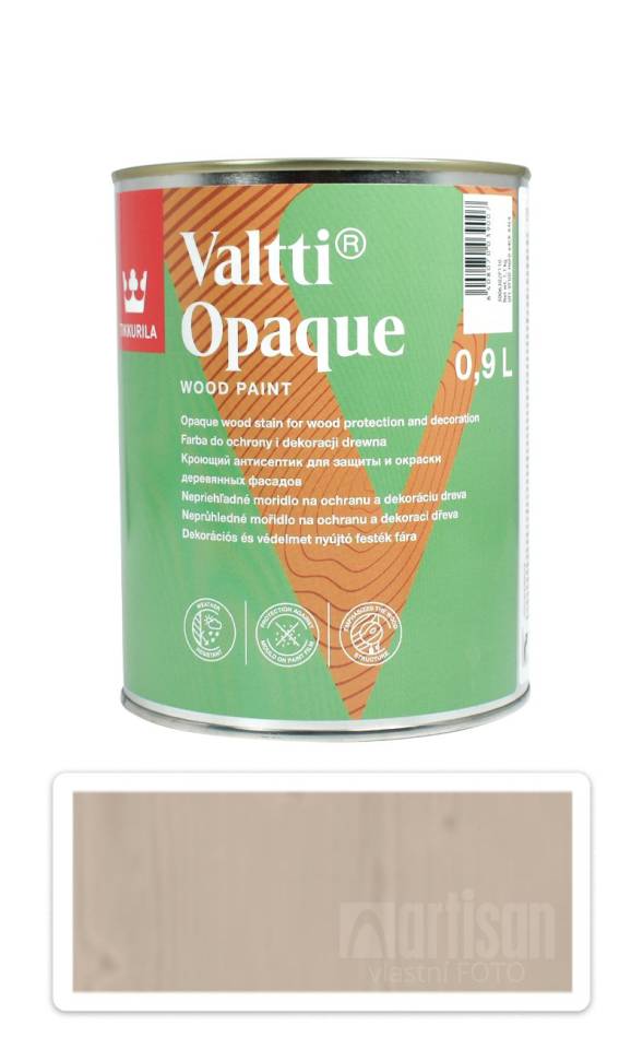 TIKKURILA Valtti Opaque - polomatná krycí barva na dřevo 0.9 l Q643 TIKKURILA