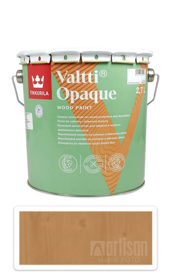 TIKKURILA Valtti Opaque - polomatná krycí barva na dřevo 2.7 l D105 TIKKURILA