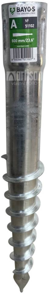 Zemní vrut BAYOS 600mm BAYO•S