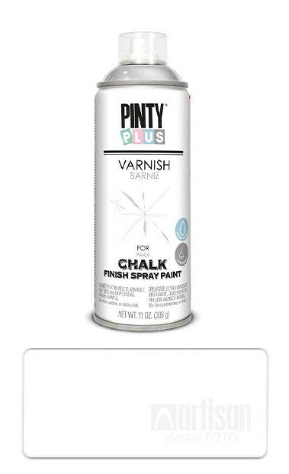 PINTYPLUS CHALK - ochranný lak ve spreji pro křídovou barvu 400 ml Bezbarvý matný CK821 PINTYPLUS