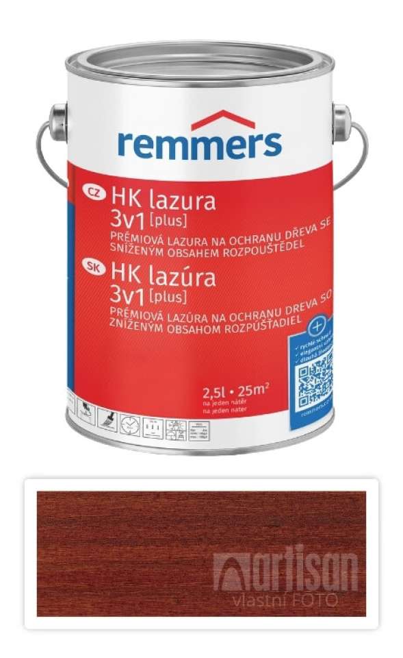 REMMERS HK lazura 3v1 Plus - ochranná lazura na dřevo pro exteriér 2.5 l Teak Remmers