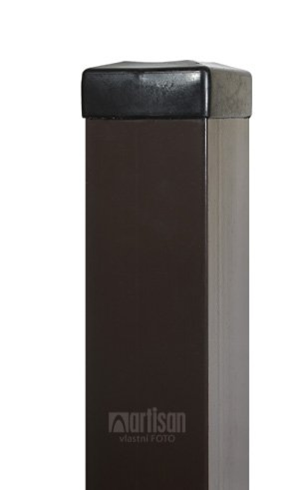 Plotové sloupky DAMIPLAST poplastované hranaté 60x60x2000x1