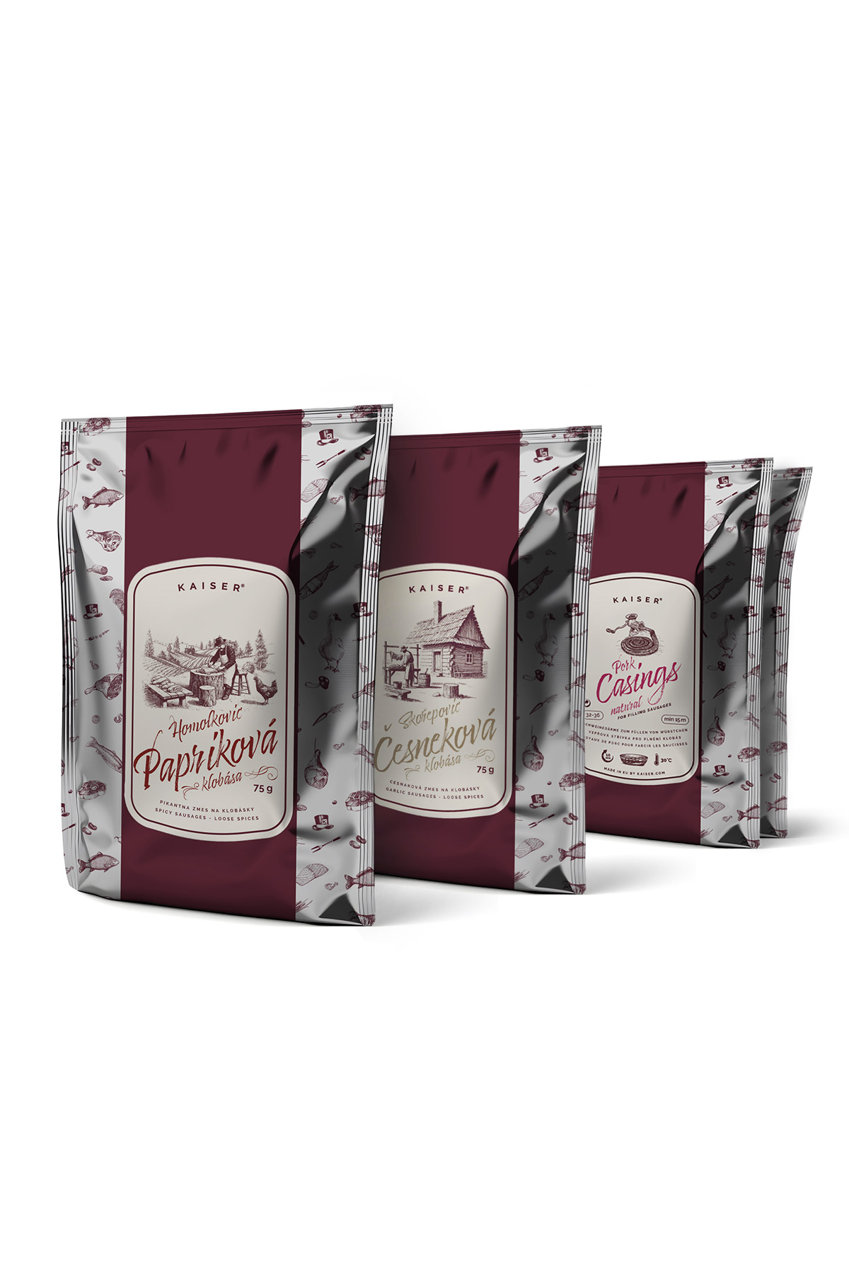 Set na klobásy - Papriková & Česneková