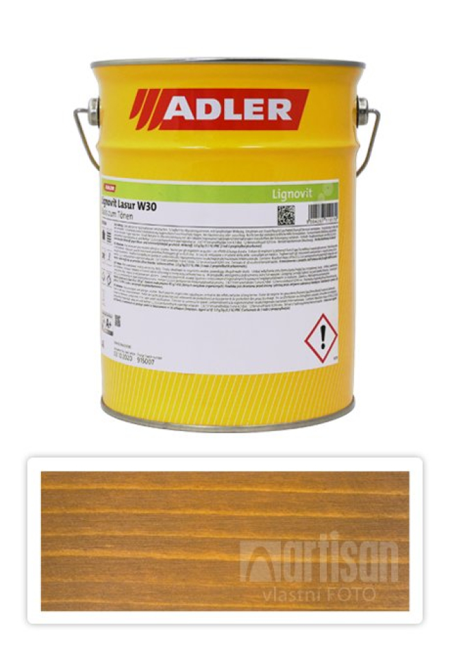 ADLER Lignovit Lasur - vodou ředitelná lazura na dřevo v exteriéru 4 l Borovice ADLER