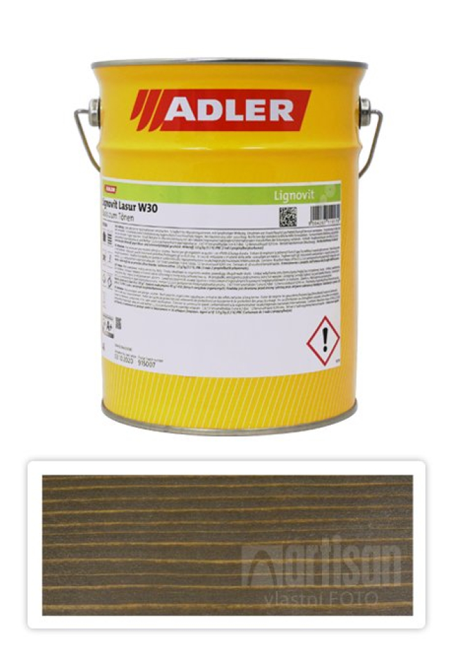 ADLER Lignovit Lasur - vodou ředitelná lazura na dřevo v exteriéru 4 l Palisandr 53145 ADLER