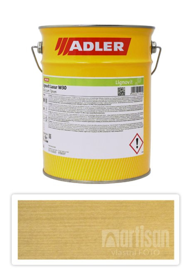 ADLER Lignovit Lasur - vodou ředitelná lazura na dřevo v exteriéru 4 l Sandbeige / Pískově béžová 53155 ADLER