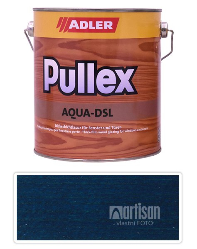ADLER Pullex Aqua DSL - vodou ředitelná lazura na dřevo 2.5 l Blauer Morpho ST 07/1 ADLER