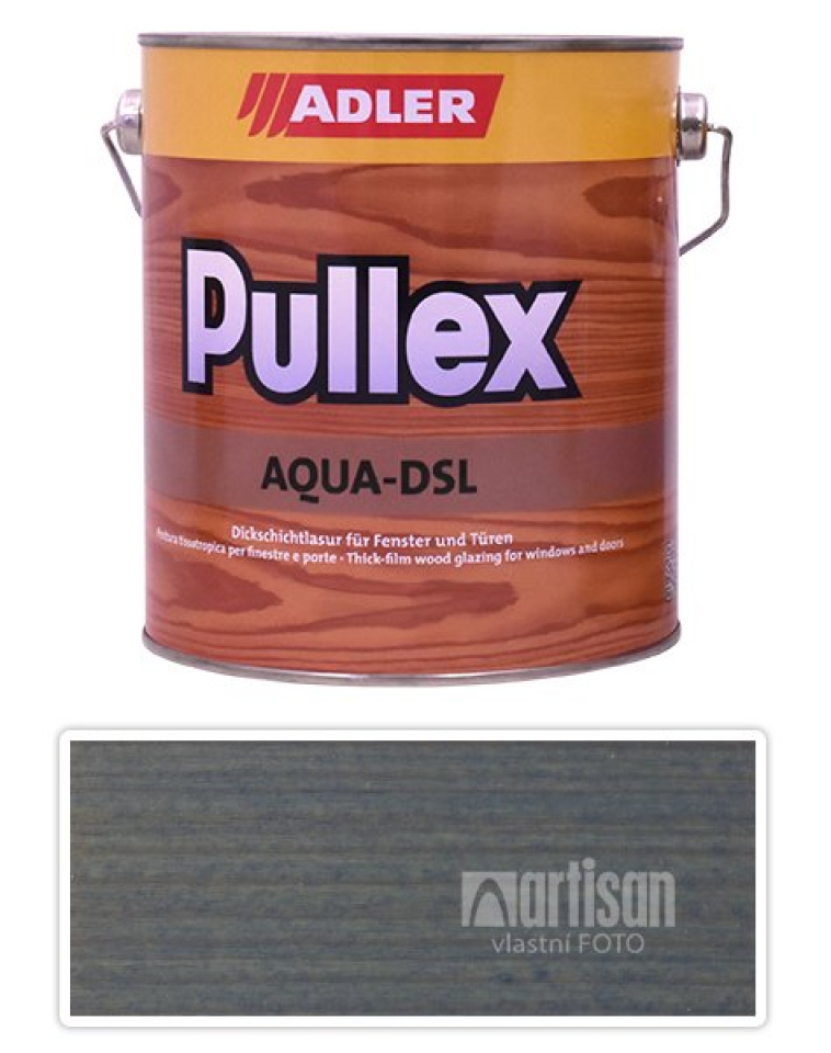 ADLER Pullex Aqua DSL - vodou ředitelná lazura na dřevo 2.5 l Blueberry LW 08/3 ADLER