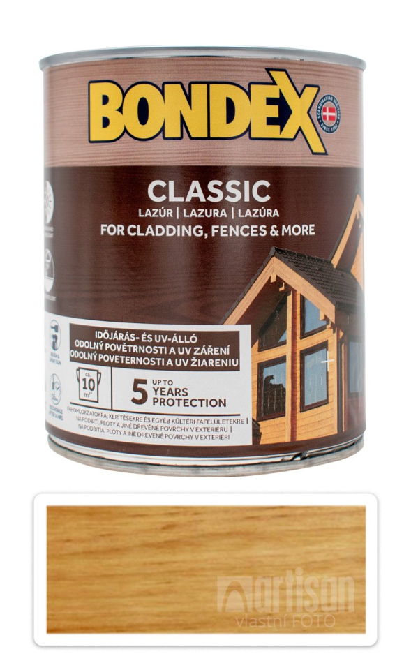 BONDEX Classic - matná tenkovrstvá syntetická lazura 0.75 l Kaštan BONDEX