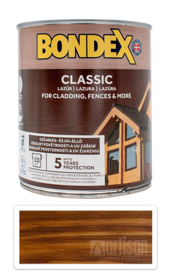 BONDEX Classic - matná tenkovrstvá syntetická lazura 0.75 l Ořech BONDEX