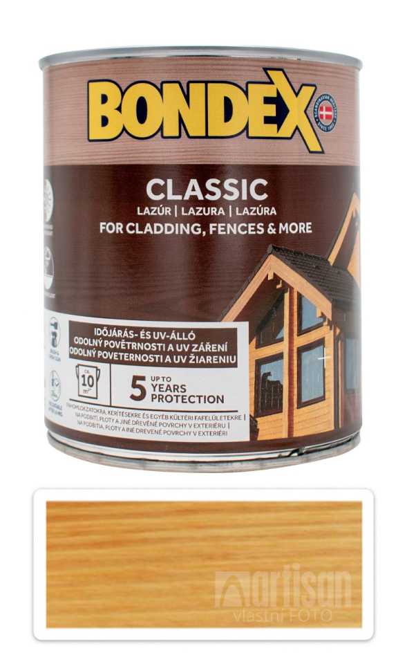 BONDEX Classic - matná tenkovrstvá syntetická lazura 0.75 l Oregonská pinie BONDEX