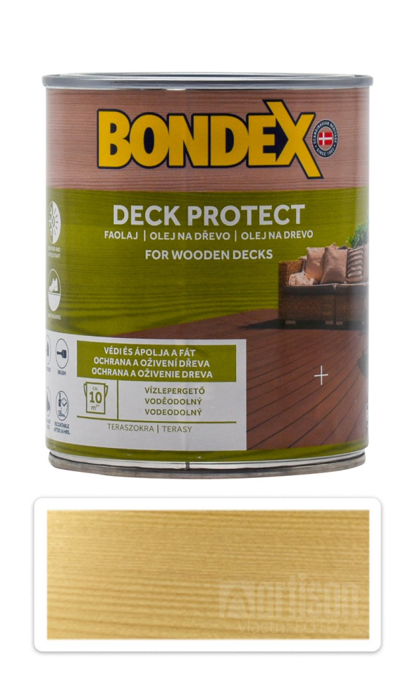 BONDEX Deck Protect - ochranný syntetický olej na dřevo v exteriéru 0.75 l Bezbarvý BONDEX