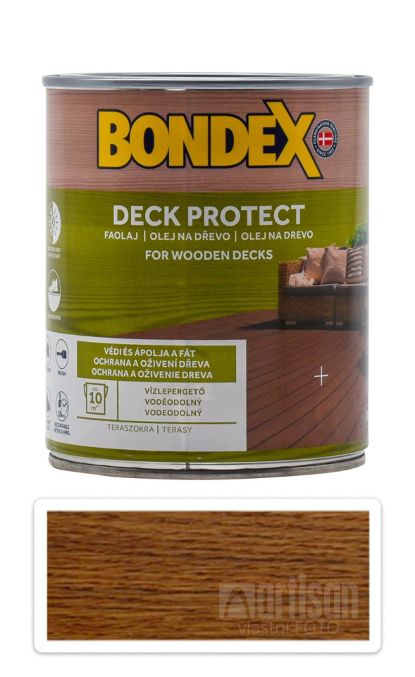 BONDEX Deck Protect - ochranný syntetický olej na dřevo v exteriéru 0.75 l Dub BONDEX