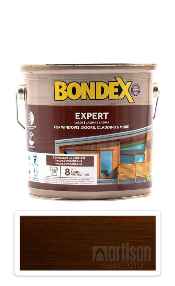 BONDEX Expert - silnovrstvá syntetická lazura na dřevo v exteriéru 2.5 l  Ořech BONDEX