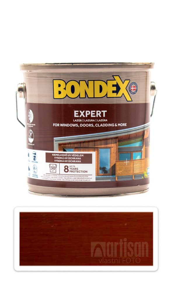 BONDEX Expert - silnovrstvá syntetická lazura na dřevo v exteriéru 2.5 l Redwood BONDEX