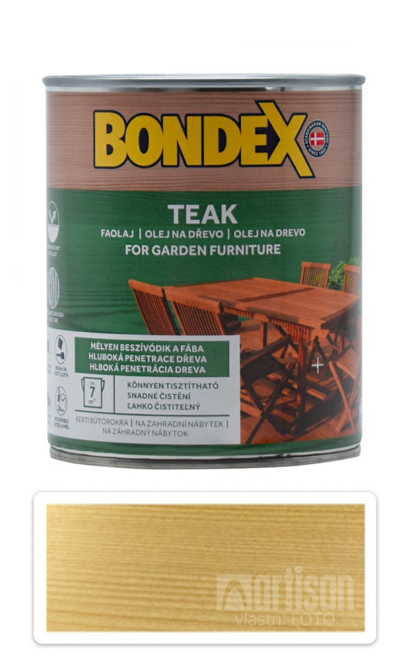 BONDEX Teak - syntetický teakový olej na dřevo v interiéru a exteriéru 2.5 l Bezbarvý BONDEX