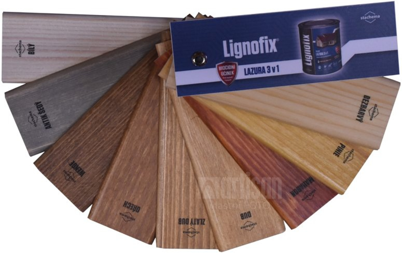 LIGNOFIX Vzorník Lazura 3v1 - vějíř Stachema