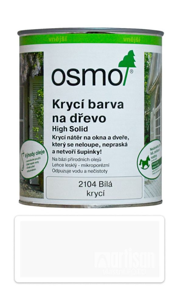 OSMO Krycí barva na dřevo 0.75 l Bílá 2104 OSMO