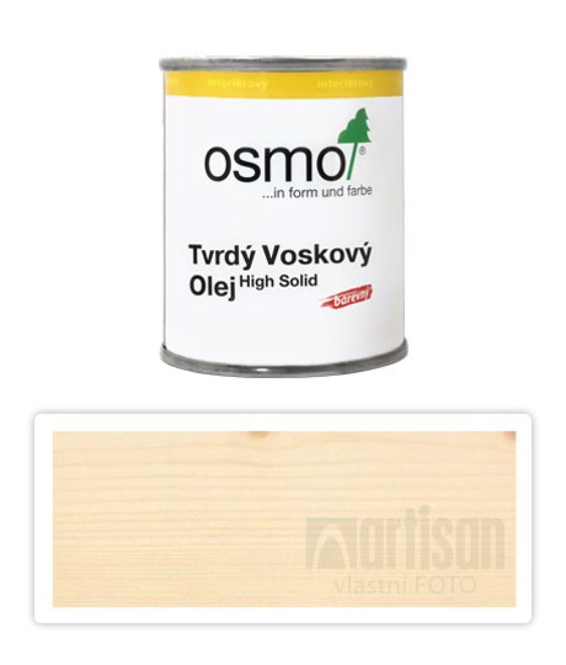 OSMO Tvrdý voskový olej barevný pro interiéry 0.125 l Přírodní 3041 OSMO