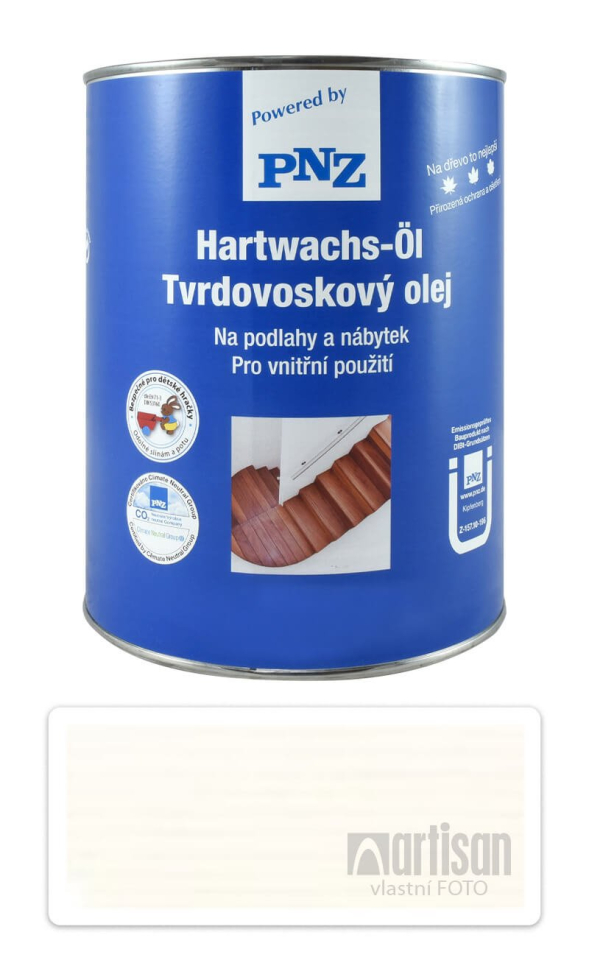 PNZ Tvrdovoskový olej barevný 2.5 l Bílý PNZ